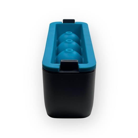 Houdini 𖦹 Craft Cocktail Ice Sphere Tray 𖦹 Teal Grey 𖦹 Wedding Registry Gift 𖦹 - Picture 8 of 16